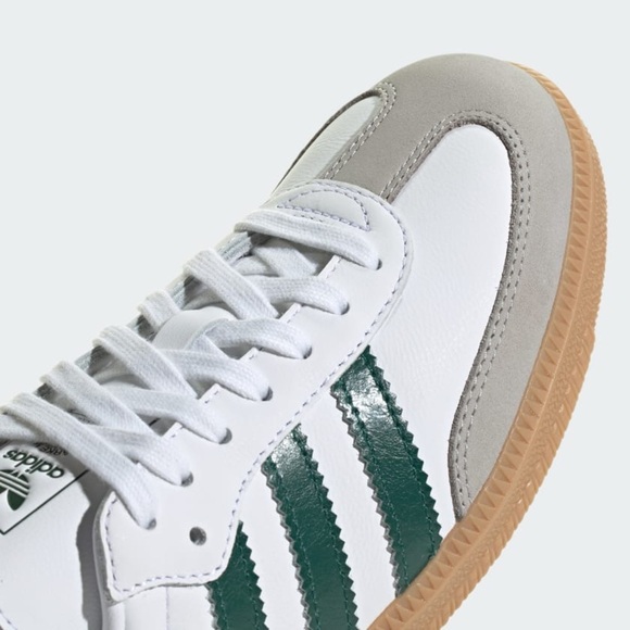 ADIDAS Samba OG Gum Sneakers in Cloud White Collegiate Green Sz 11 - Picture 3 of 14